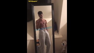 Playing with my dick before I show my abs (longer vid on onlyfans)