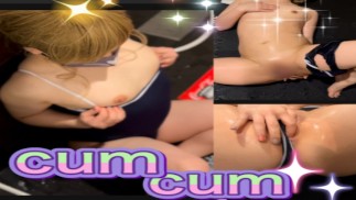 【パピコ】ア◯ルとちくびでイク/ローション/パイパン/スク水/パート1 PAPIKO/anal/cute/