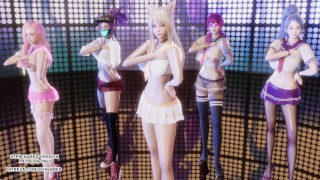 [MMD] Badkiz - Come Closer Sexy Kpop Dance Ahri Akali Seraphine Kaisa Evelynn League Of Legends KDA