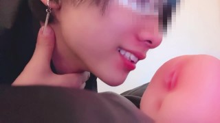 [Reunion with ex-boyfriend who broke up once...] His clumsy words and sly licking are annoying