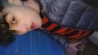 Risky public evening masturbation and cumshot at building