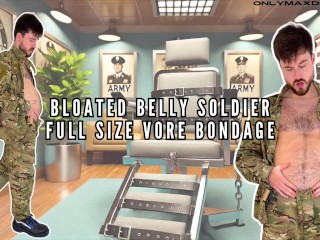 Bloated Belly Soldier Bondage Full Size Vore