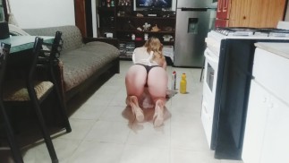 Sexy maid fucks boss and ends up covered in cum