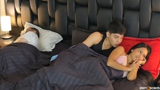 WE ENDED UP SHARING A BED WITH EMMA ANTURIN AND MR. GARRISON AND WE HAD A SNEAKY FUCK AFTER A FAILED