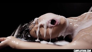 Emiri Momota Cumflation - Asian Babe Taking Load After Load Of Cum Inside Her Pussy And Belly FULL