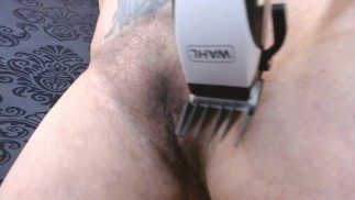 Shaving Pussy Using Clippers Closeup and Why we like a Bush