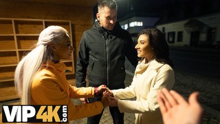 SWAP4K. Swap wives ended up as hot threesome with a big cock