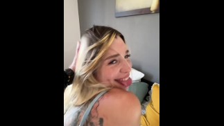 My ultra-hot trans neighbor invites me to her place to fuck her